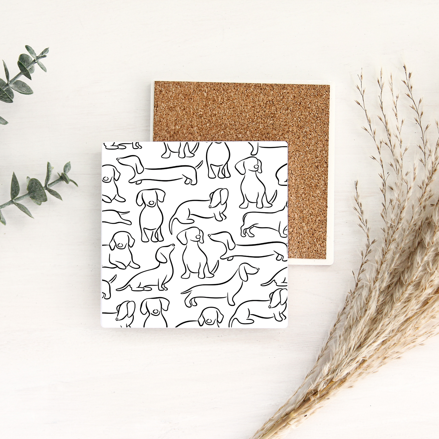 Oh Dachshund | Ceramic Coaster