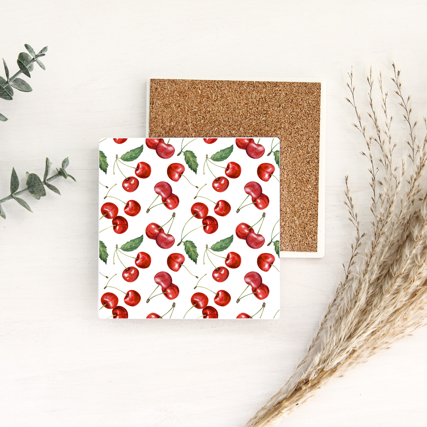 Cherry On Top | Ceramic Coaster