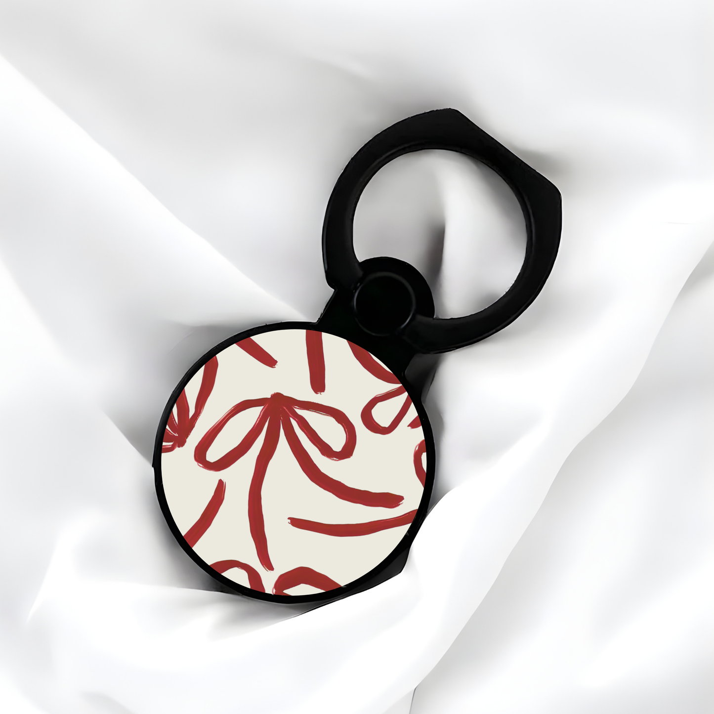 Crimson Bows | Adhesive Ring Holder