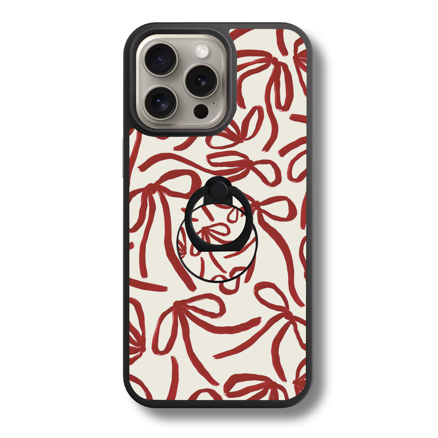 Crimson Bows | Adhesive Ring Holder