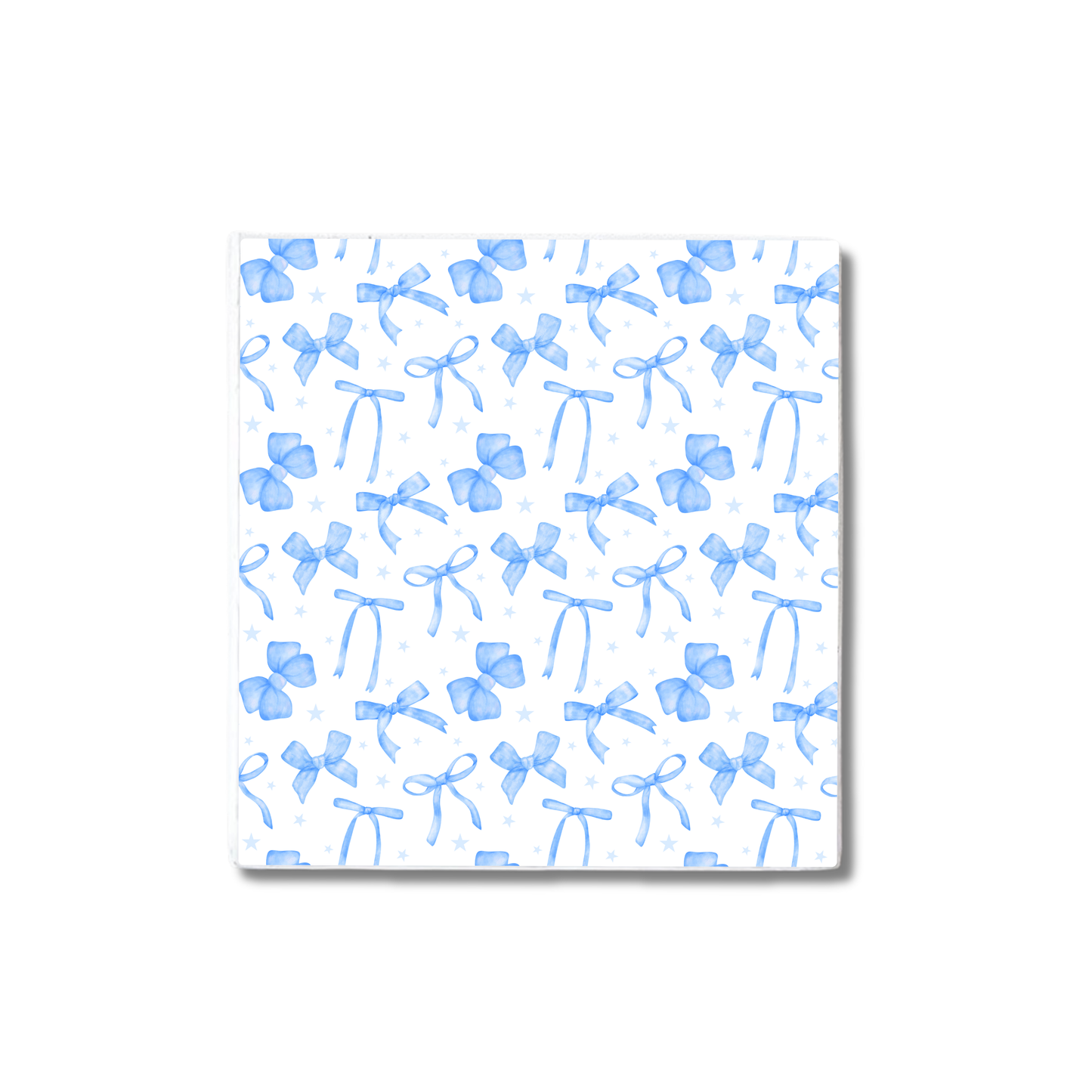 Blue Bows | Ceramic Coaster