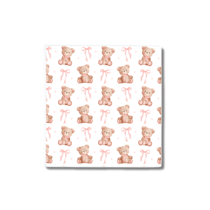 Coquette Bears | Ceramic Coaster