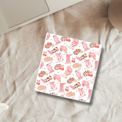 Cowboy Bows | Ceramic Coaster