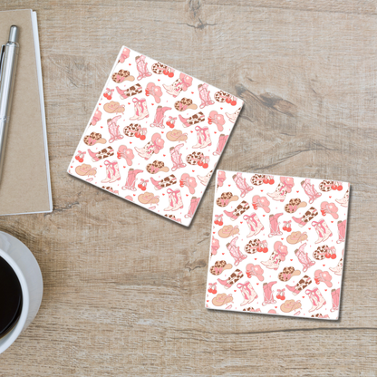 Cowboy Bows | Ceramic Coaster