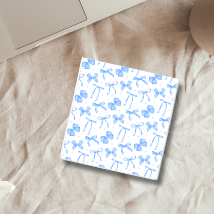 Blue Bows | Ceramic Coaster