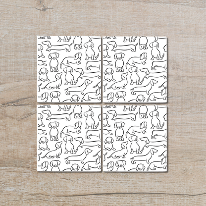 Oh Dachshund | Ceramic Coaster