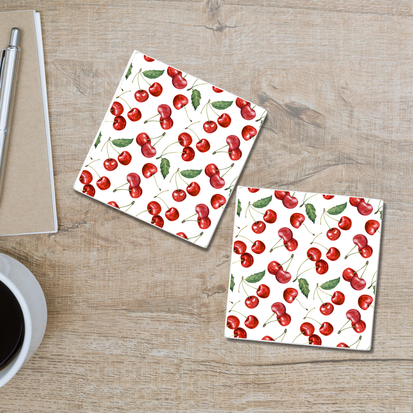 Cherry On Top | Ceramic Coaster