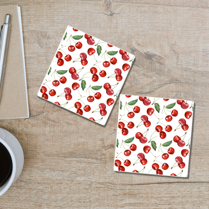Cherry On Top | Ceramic Coaster