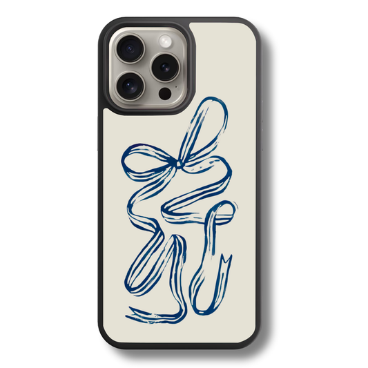 Blue Abstract Bow | Phone Case