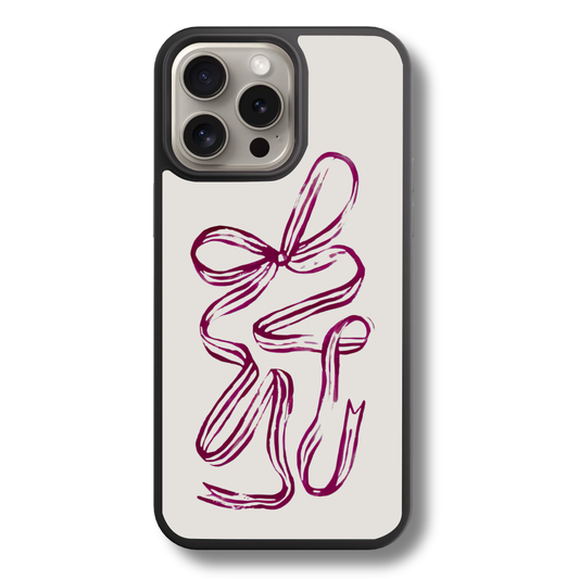 Pink Abstract Bow | Phone Case